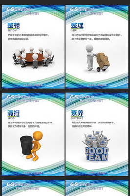 6S企業(yè)管理標(biāo)語展板 企業(yè)管理服務(wù)的精髓展示